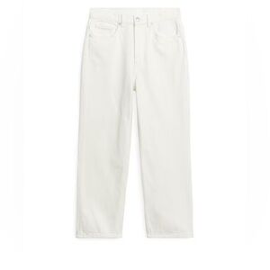 NWOT Arket ROSE CROPPED STRAIGHT STRETCH JEANS Cream